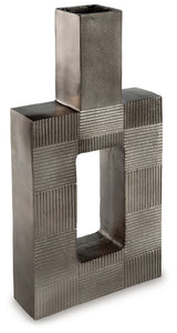 Wrengrove Antique Nickel Finish Vase by ASHLEY FURNITURE at Eve Furniture