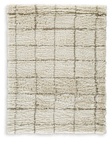 Wrenlow Cream/Brown Large Rug by Ashley at Eve Furniture
