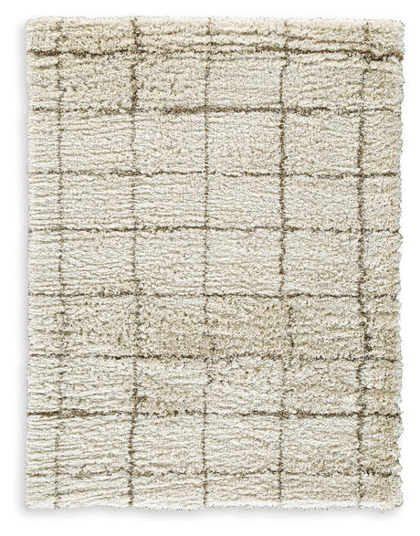 Wrenlow Cream/Brown Medium Rug by Ashley at Eve Furniture