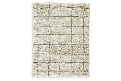 Wrenlow Cream/Brown Medium Rug by Ashley at Eve Furniture