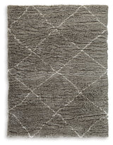 Wrenlow Gray/Cream Large Rug by Ashley at Eve Furniture