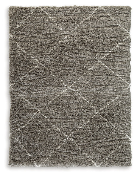 Wrenlow Gray/Cream Large Rug by Ashley at Eve Furniture