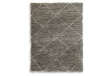 Wrenlow Gray/Cream Large Rug by Ashley at Eve Furniture