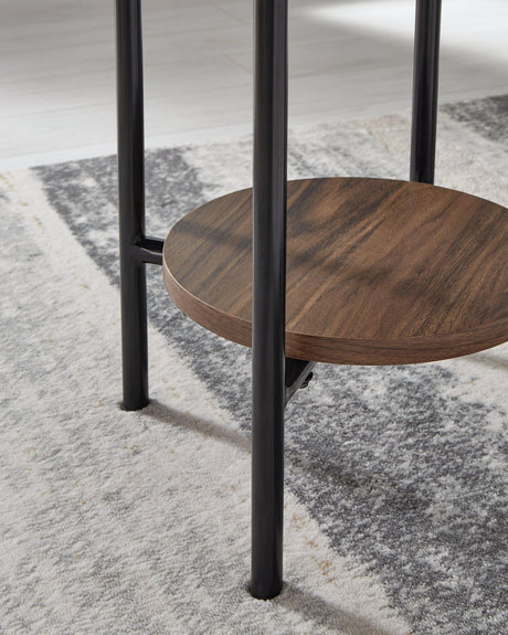 Wrenwich Brown/Black/White Table (Set of 3) by Ashley at Eve Furniture