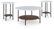 Wrenwich Brown/Black/White Table (Set of 3) by Ashley at Eve Furniture