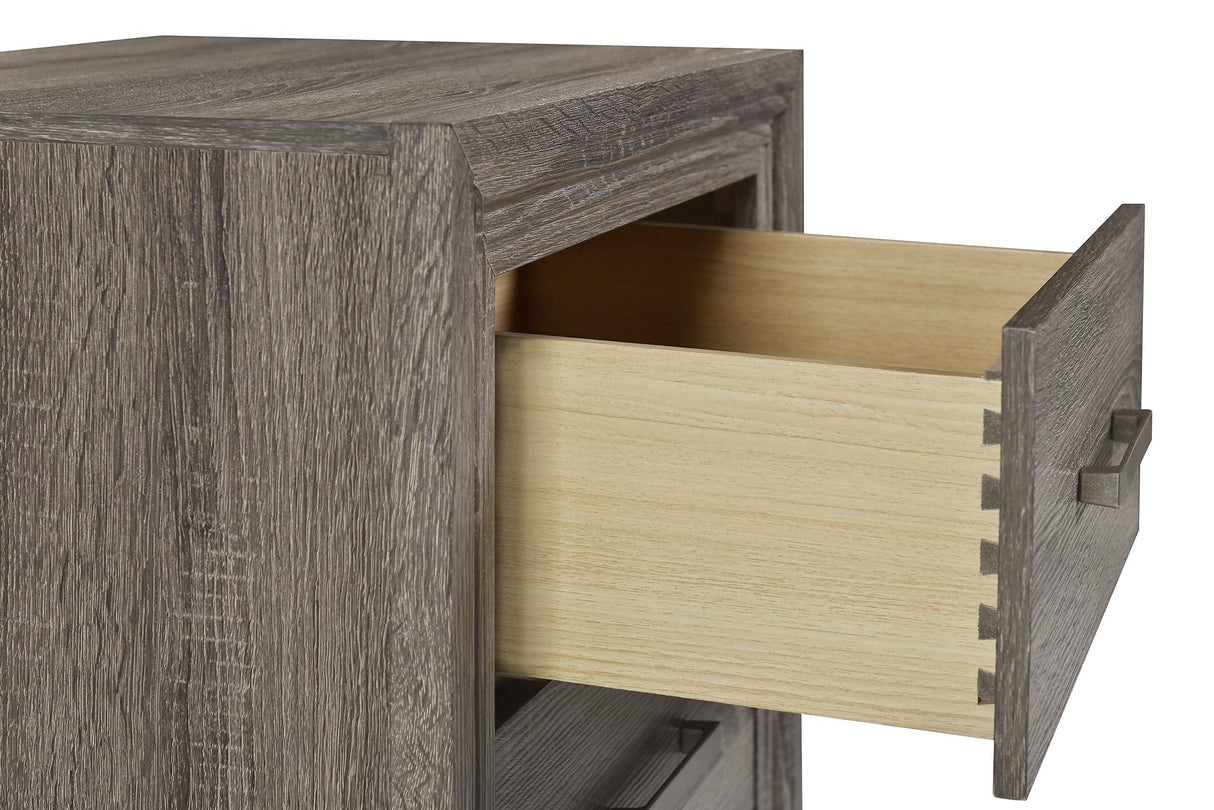 Wright Brown Oak 2-Drawer Nightstand by Coaster at Eve Furniture