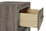 Wright Brown Oak 2-Drawer Nightstand by Coaster at Eve Furniture