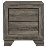 Wright Brown Oak 2-Drawer Nightstand by Coaster at Eve Furniture