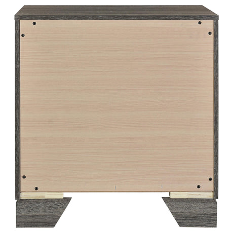 Wright Brown Oak 2-Drawer Nightstand by Coaster at Eve Furniture