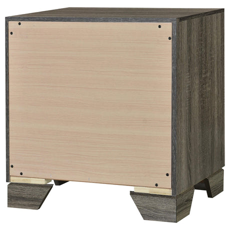 Wright Brown Oak 2-Drawer Nightstand by Coaster at Eve Furniture