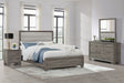 Wright Brown Oak 4-Piece Eastern King Bedroom Set by Coaster at Eve Furniture