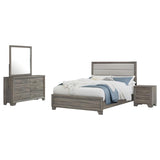 Wright Brown Oak 4-piece Queen Bedroom Set by Coaster at Eve Furniture
