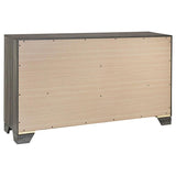 Wright Brown Oak 4-piece Queen Bedroom Set by Coaster at Eve Furniture
