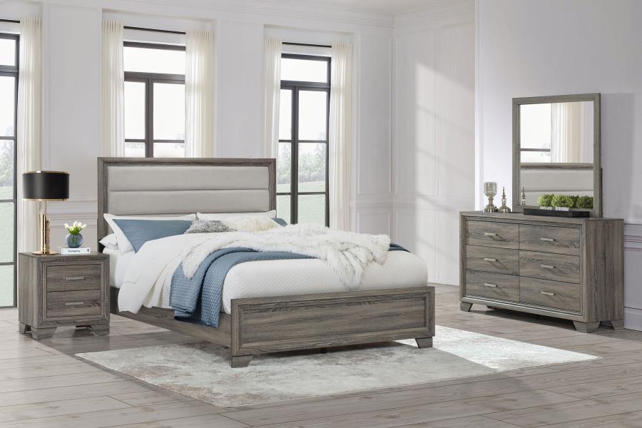 Wright Brown Oak 4-piece Queen Bedroom Set by Coaster at Eve Furniture