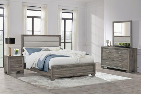 Wright Brown Oak 4-piece Queen Bedroom Set by Coaster at Eve Furniture