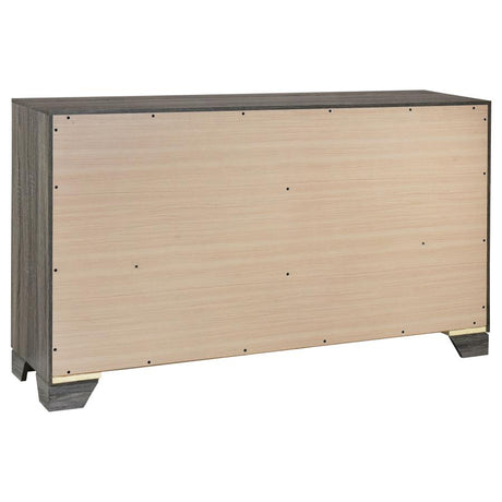 Wright Brown Oak 5-Piece Eastern King Bedroom Set by Coaster at Eve Furniture