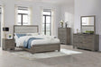 Wright Brown Oak 5-Piece Eastern King Bedroom Set by Coaster at Eve Furniture