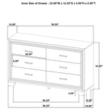 Wright Brown Oak 5-piece Queen Bedroom Set by Coaster at Eve Furniture