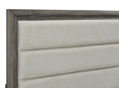 Wright Brown Oak 50-inch Upholstered Eastern King Bed by Coaster at Eve Furniture