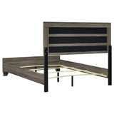 Wright Brown Oak 50-inch Upholstered Queen Bed by Coaster at Eve Furniture