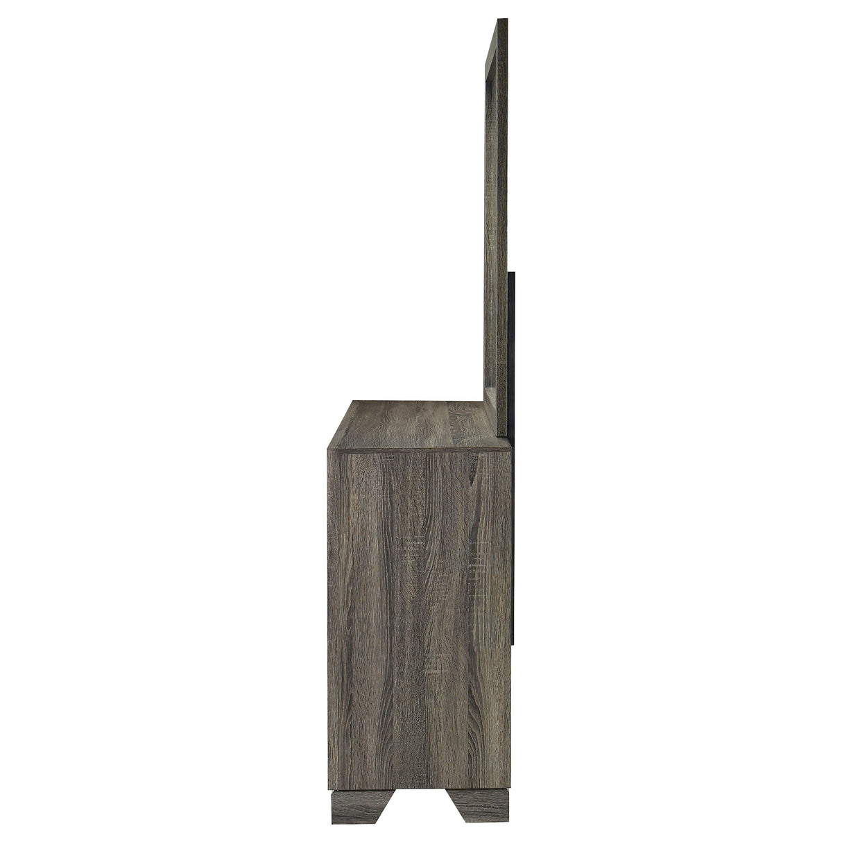 Wright Brown Oak 6-drawer Dresser and Mirror by Coaster at Eve Furniture