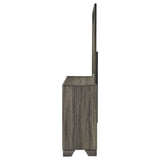 Wright Brown Oak 6-drawer Dresser and Mirror by Coaster at Eve Furniture