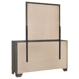 Wright Brown Oak 6-drawer Dresser and Mirror by Coaster at Eve Furniture