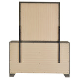 Wright Brown Oak 6-drawer Dresser and Mirror by Coaster at Eve Furniture