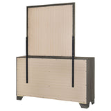 Wright Brown Oak 6-drawer Dresser and Mirror by Coaster at Eve Furniture