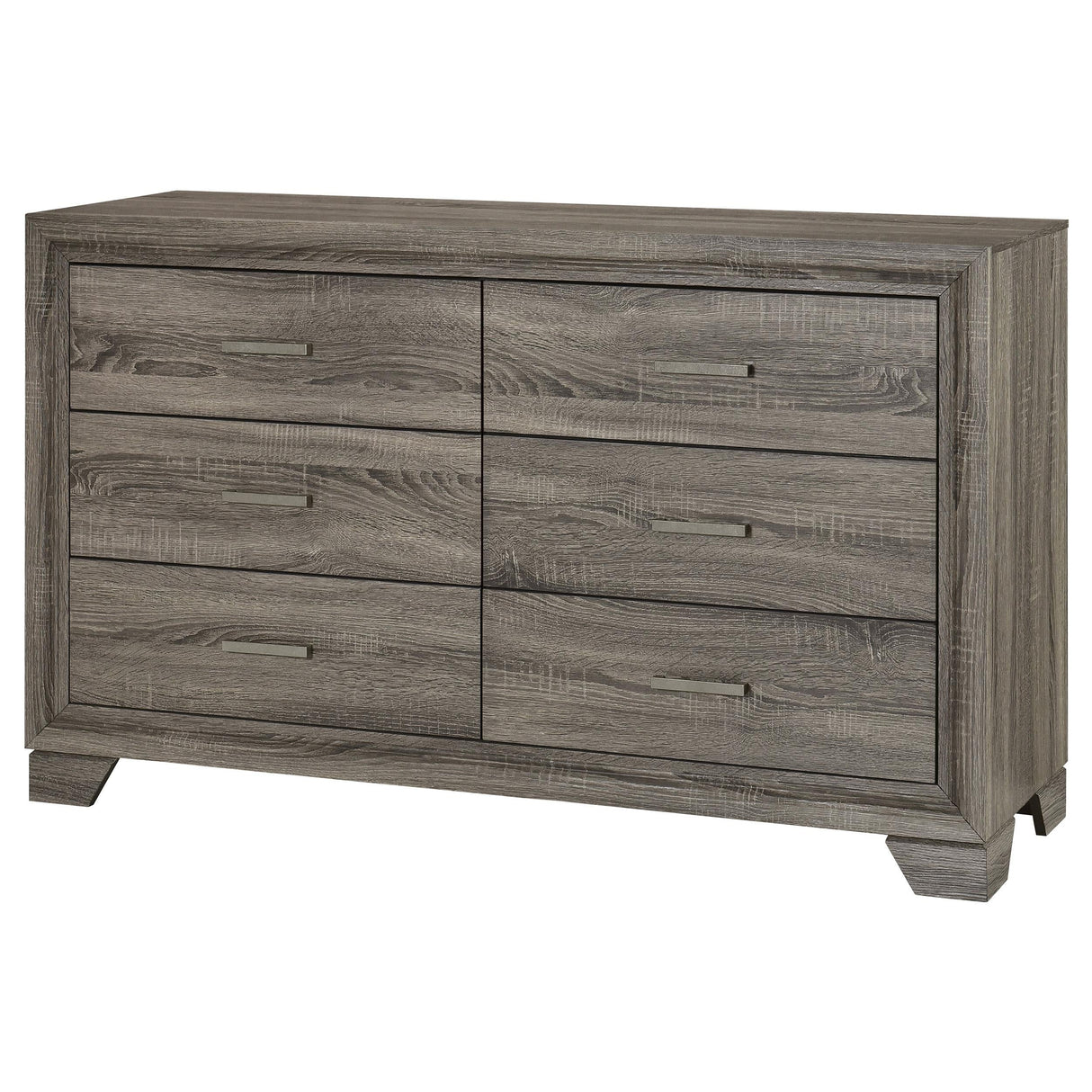 Wright Brown Oak 6-Drawer Dresser by Coaster at Eve Furniture
