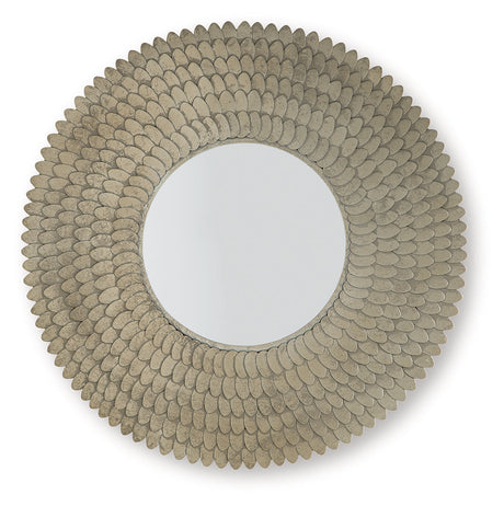 Wrightmund Champagne Finish Accent Mirror by Ashley at Eve Furniture