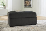 Wryenlynn Onyx Ottoman by Ashley at Eve Furniture