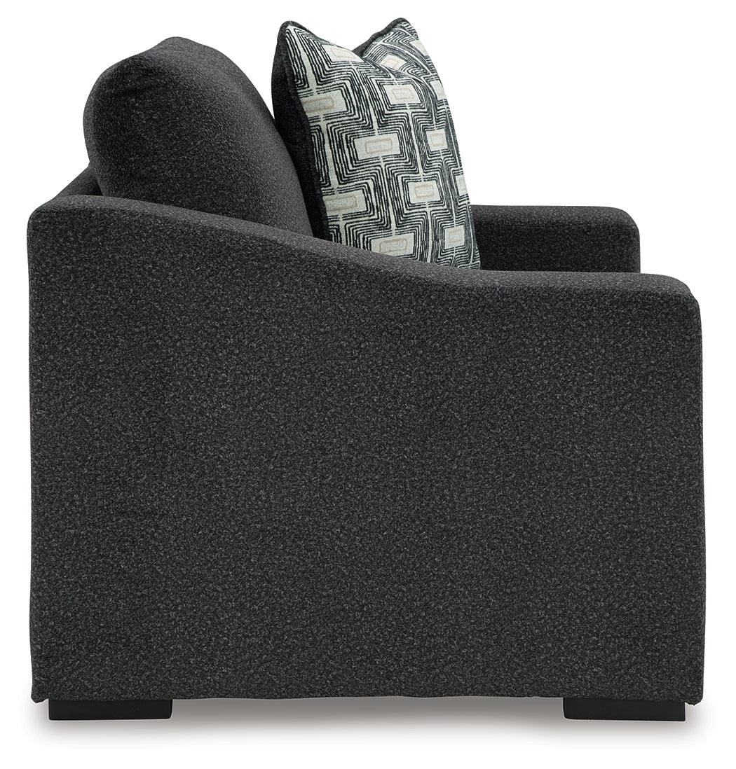 Wryenlynn Onyx Oversized Chair by Ashley at Eve Furniture