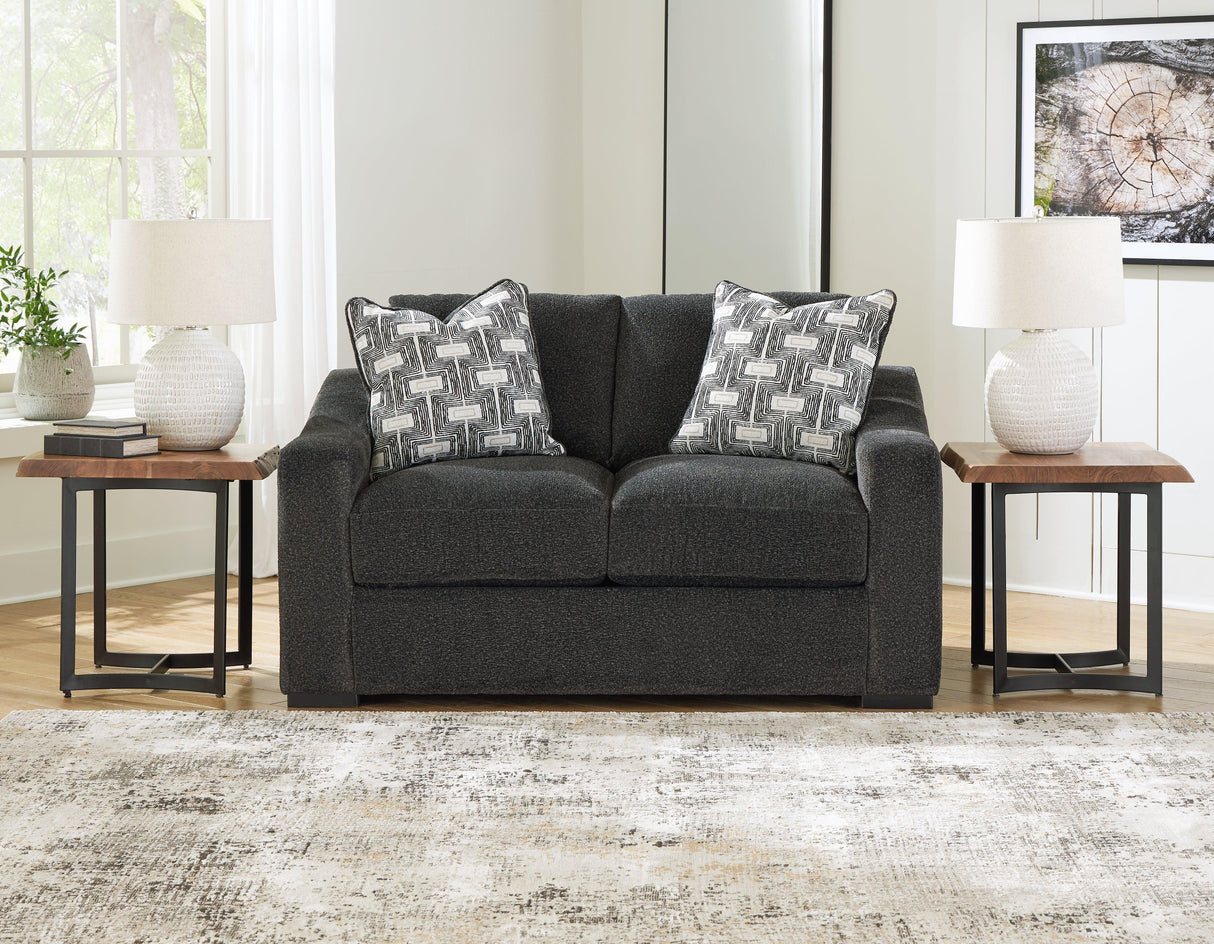 Wryenlynn Onyx Sofa and Loveseat by Ashley at Eve Furniture