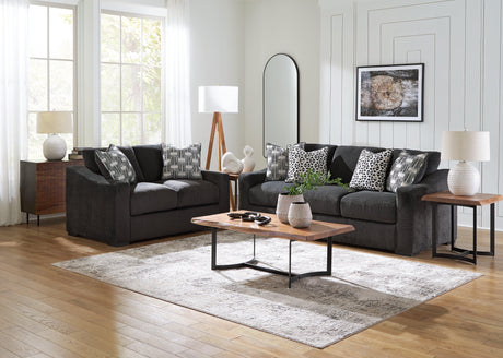 Wryenlynn Onyx Sofa and Loveseat by Ashley at Eve Furniture