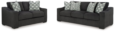 Wryenlynn Onyx Sofa and Loveseat by Ashley at Eve Furniture