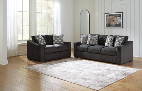 Wryenlynn Onyx Sofa and Loveseat by Ashley at Eve Furniture
