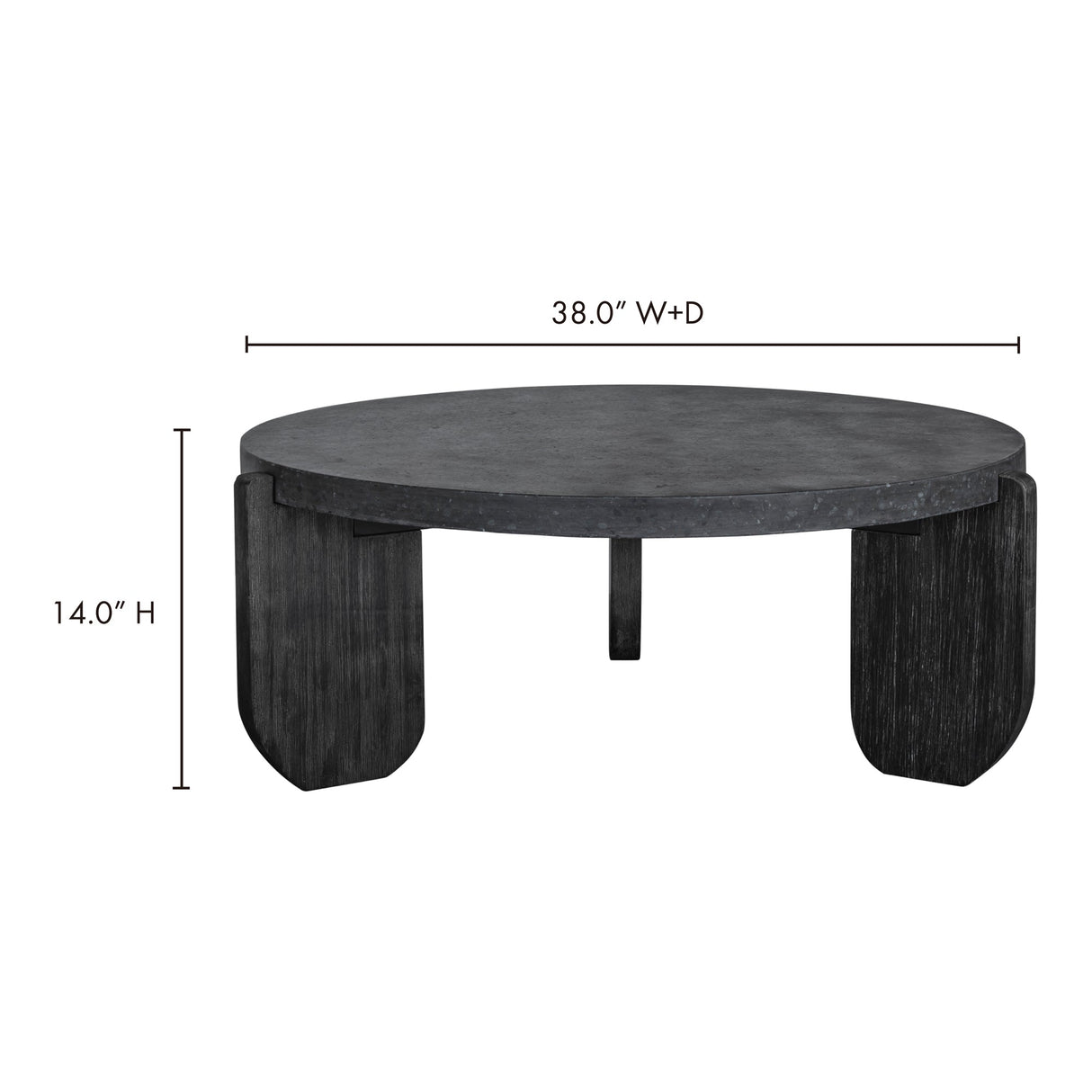 Wunder Black Coffee Table by Moe's Home at Eve Furniture