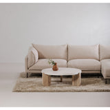 Wunder White Coffee Table by Moe's Home at Eve Furniture