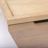 Wyatt 41.0L x 41.0W x 16.0H Brown Wood Angular Coffee Table by Mercana at Eve Furniture