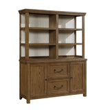 Wyatt Brown Buffet Hutch by Homelegance at Eve Furniture