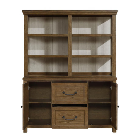 Wyatt Brown Buffet Hutch by Homelegance at Eve Furniture