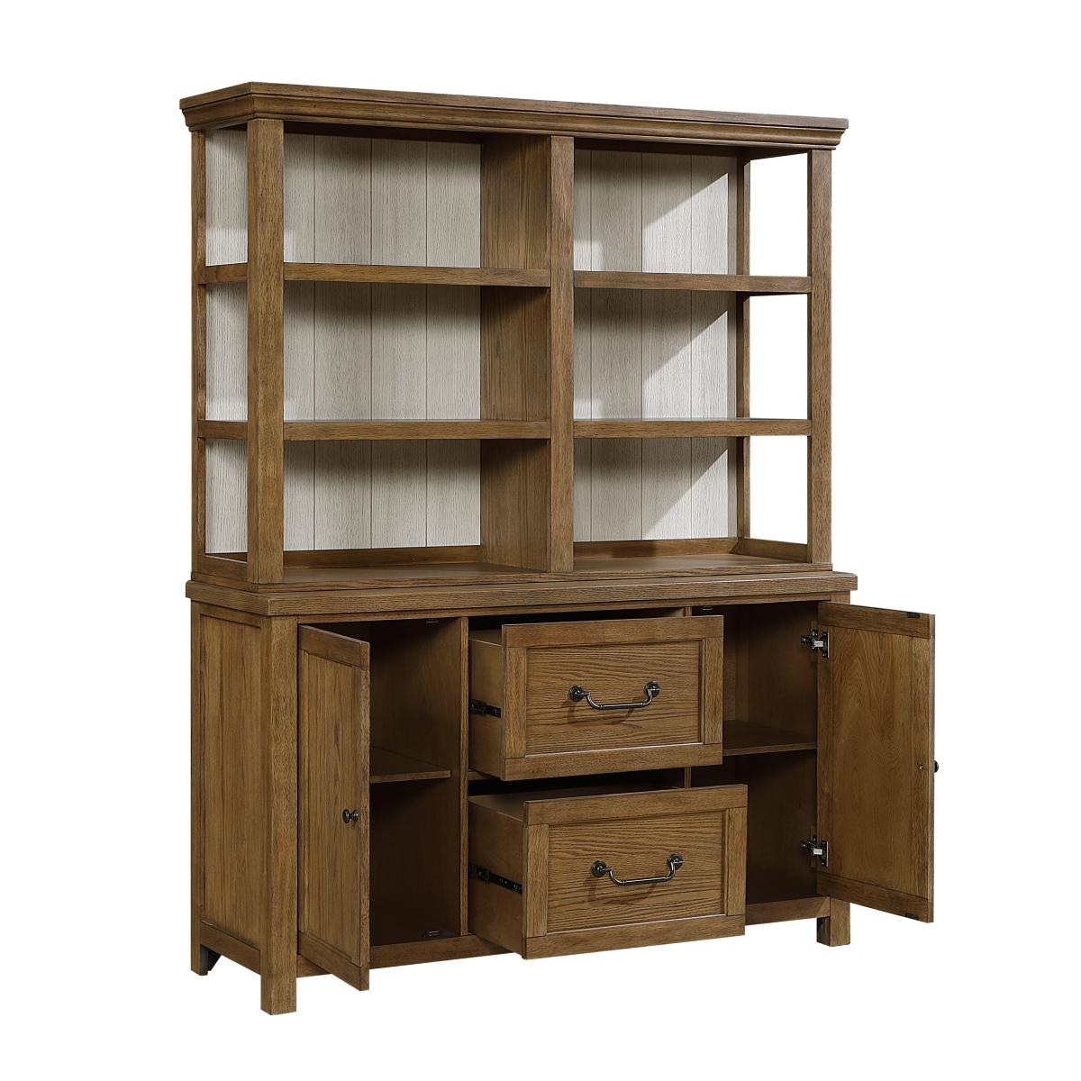 Wyatt Brown Buffet Hutch by Homelegance at Eve Furniture