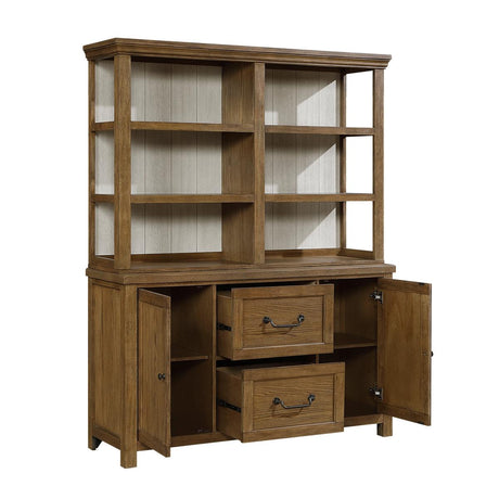 Wyatt Brown Buffet Hutch by Homelegance at Eve Furniture