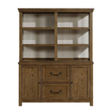 Wyatt Brown Buffet Hutch by Homelegance at Eve Furniture
