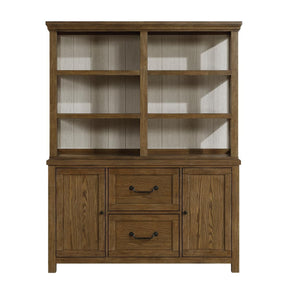 Wyatt Brown Buffet Hutch by Homelegance at Eve Furniture