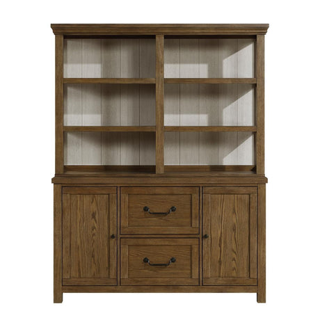 Wyatt Brown Buffet Hutch by Homelegance at Eve Furniture