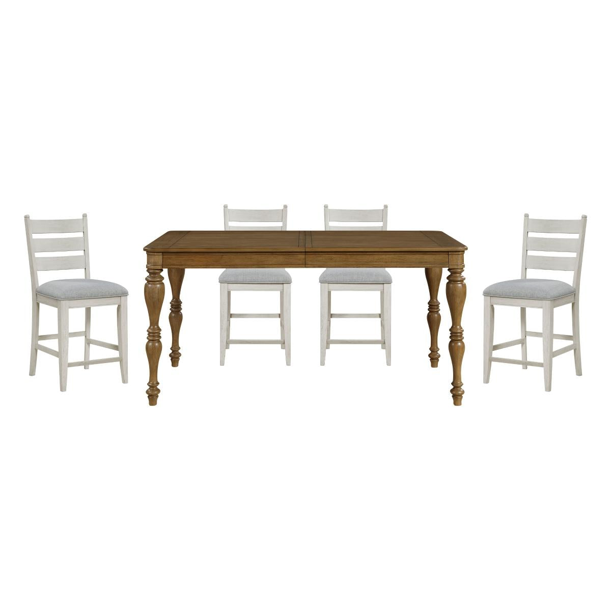 Wyatt Brown Counter Height Dining Set by Homelegance at Eve Furniture