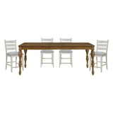 Wyatt Brown Counter Height Dining Set by Homelegance at Eve Furniture