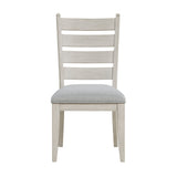 Wyatt Brown Weathered White & Gray 91" Extendable Dining Room Set by Homelegance at Eve Furniture